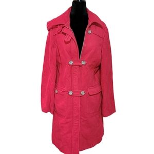 Lands End Woman’s Wool Coat with Hood Size 6